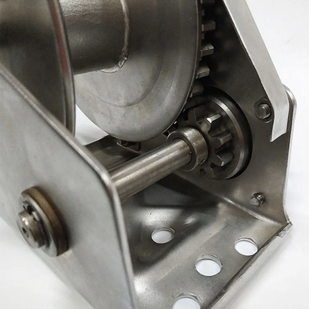 Stainless steel hand winch Two-way Self-locking 1200 pounds Manual winch Environmental protection Lifting crane hoist