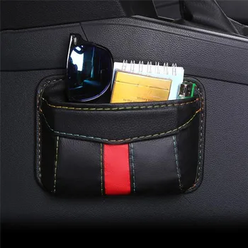 

New Arrival 1PC Car Storage Bag Pocket Cage Car Seat Car Door Crack Debris Hanging Mobile Phone Storage Shelf Storage Box