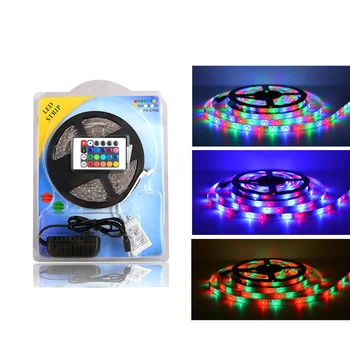 

SMD5050 Led Strip Free Shipping High CRI RGB Led Strip Light DC12V Waterproof Flex Strip Lamp with Remote Controllor