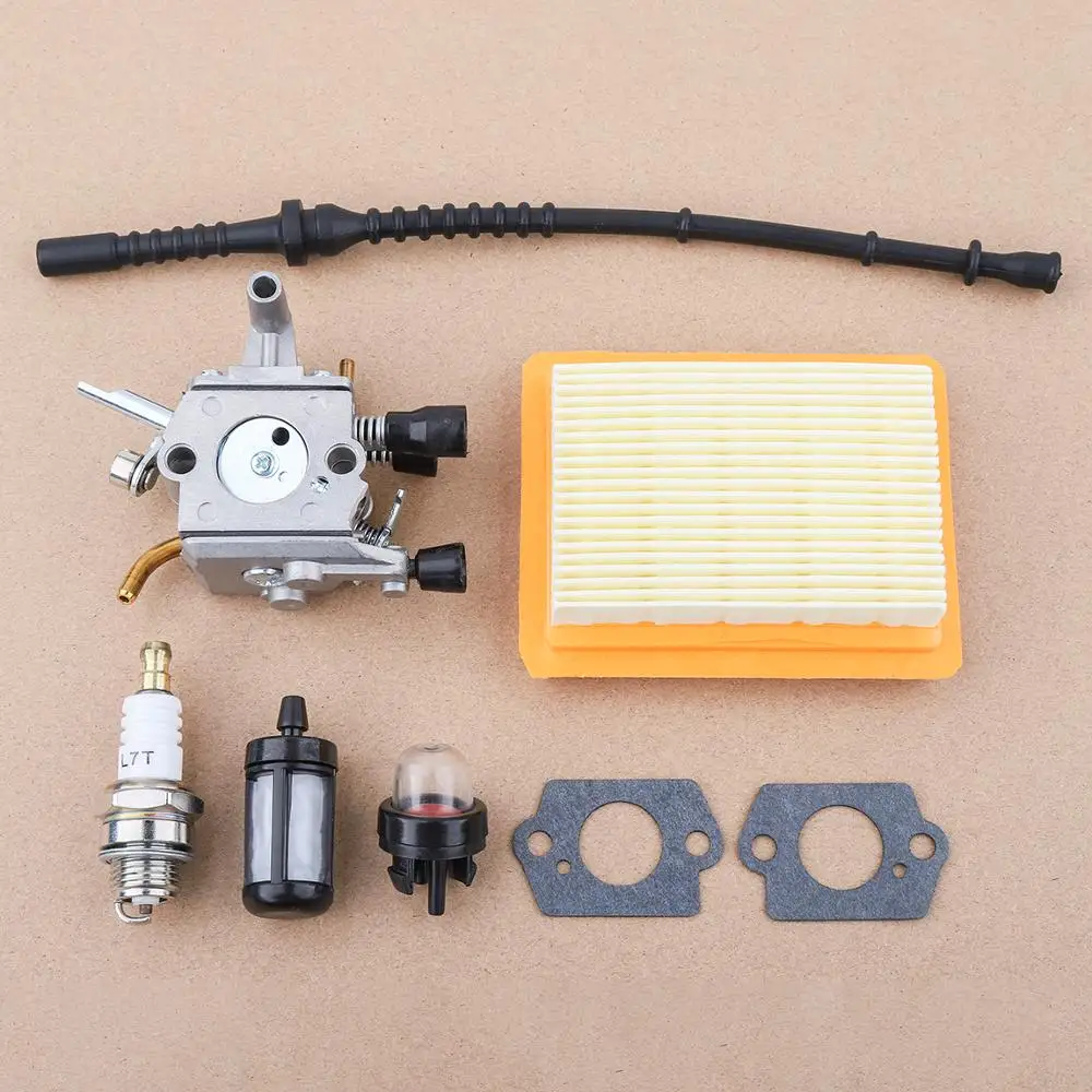 Linea Filtro Carburante Aria Carburatore Per Stihl Fs400 Fs450 Fs480 Sp400 Zama C1Q-S34H Carb Sostituire 41281200651 Tagliaerba