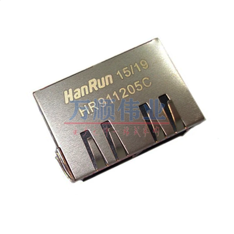 Сетевой трансформатор HR911205C HY911205C 10 шт./лот 1*2 порта с подсветкой сетевой порт RJ45 |