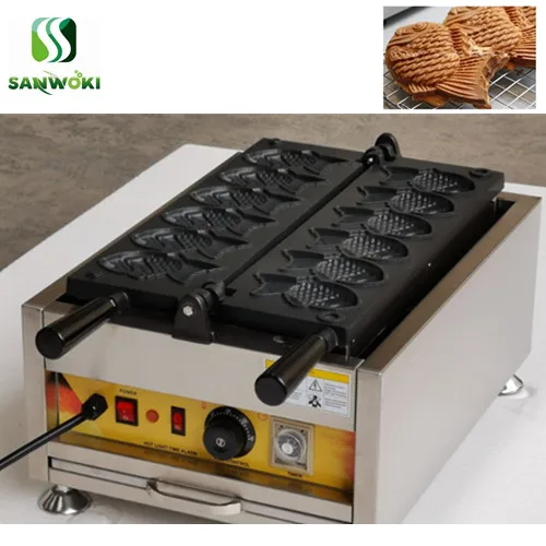 Тайваньская машина Red bean Taiyaki электрическая 6 шт. устройство для изготовления фрез