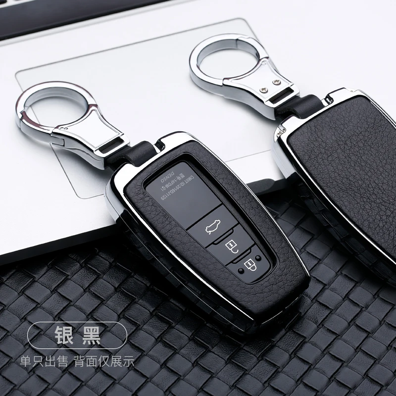 Новые чехлы для ключей автомобиля из цинкового сплава и кожи для Toyota CHR C-HR Prado Prius Camry Corolla RAV4
