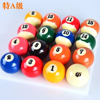 

Taiwan Black 8 Crystal Billiards Ball American Sixteen Color Billiard Bar Standard Large Billiards Supplies