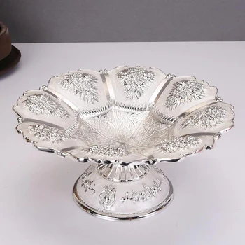 

Home Fruit Plate Fashion Living Room Metal Exquisite Decoration Zinc Alloy