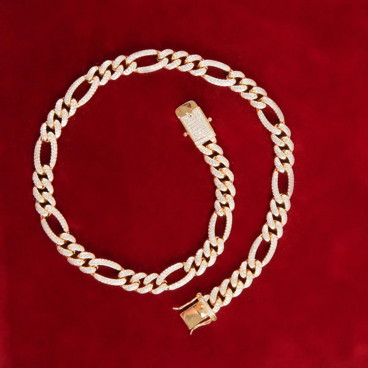 Aokaishen Figaro Cuban Link Chain for Man Necklace Gold Color Charms Rock Hip Hop Fashion Jewelry 2021 Trend Christmas Gift