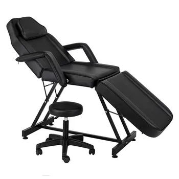 

72" Adjustable Beauty Salon SPA Massage Bed Tattoo Chair with Stool Black