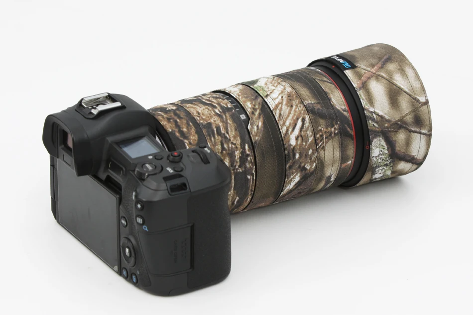 ROLANPRO Objektiv-Mantel-Hülle für Canon RF 100 mm F2,8 L MAKRO IS USM Objektiv, Camouflage-Objektiv, Kleidung, Regenschutz, Linsenhülle, Waffenhülle – Detail 6