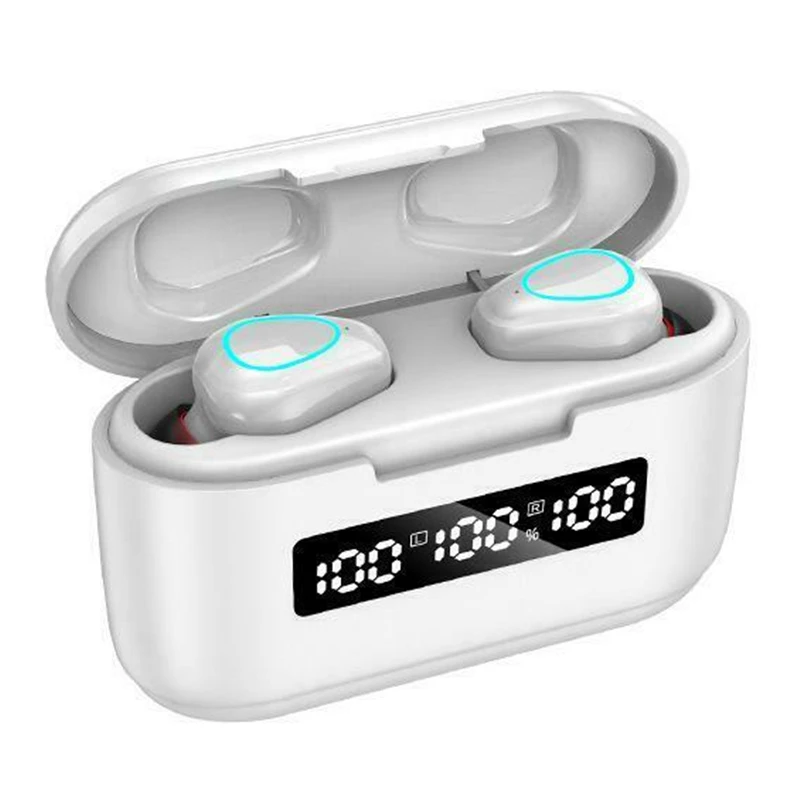 G40 WM01 Wireless Headphones TWS Bluetooth 5 0 Earphones Stereo Sports Waterproof Headsets with LED Digital Display headsets
