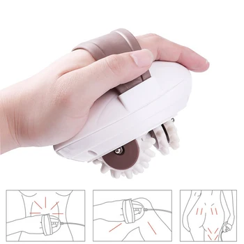 

New 3D Electric slimming massager roller relieve Tension muscle pain massage kneading burn fat Home office