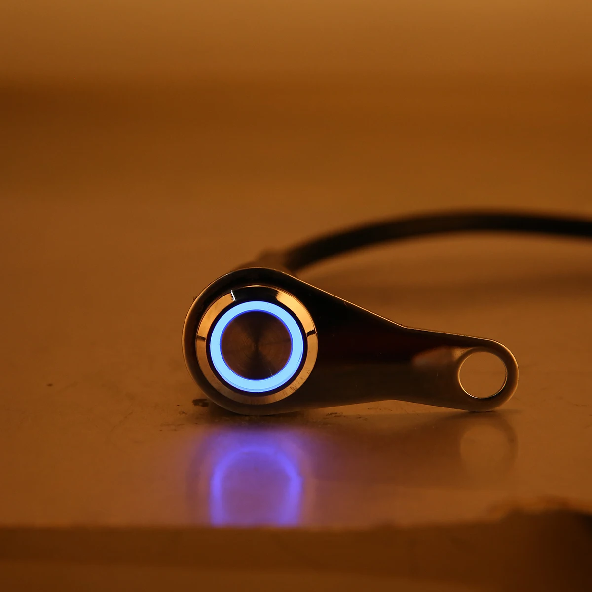 1pcs LED Motorcycle Light Handlebar Mount Push Button Switch ON-OFF 12V For General Hazard Fog Light