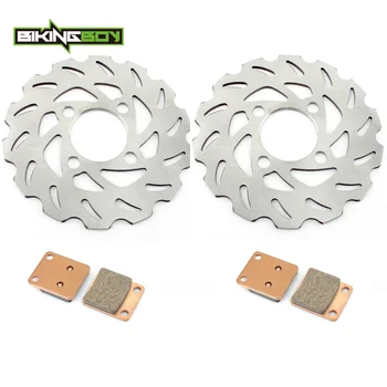 

BIKINGBOY Front Brake Discs Rotors Pads Raptor YFM 125 R Beartracker Bruin Big Bear YFM 250 YFM 350 Warrior YFZ 350 Banshee