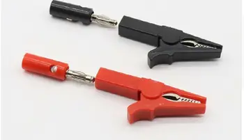 

55mm Alligator Clip ,Banana PLUG Test Probes cable Insulate Clamp 4mm Banana Plug