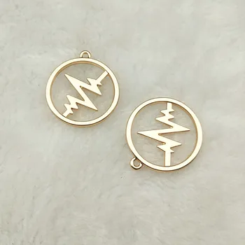 

10pcs heartbeat charm jewelry accessories earring pendant bracelet necklace charms zinc alloy diy finding 25x25mm