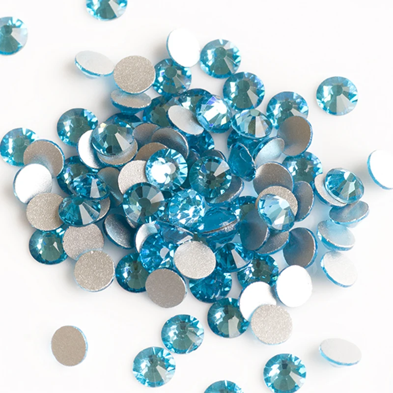 YANRUO 2058NOHF Flatback All Sizes Crystal Rhinestones Stones Nail Clothes for Needlework DIY Crafts Decor Gems