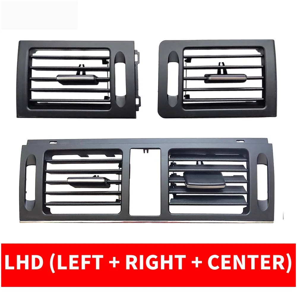 W204 LHD 3PCS set Автомобиль AC передняя левая/правая консоль центральный кондиционер воздуха вентиляционная решетка W204 панель Крышка для Mercedes Benz c-класс C180 C200 GLK300 - Название цвета: W204 LHD 3PCS set