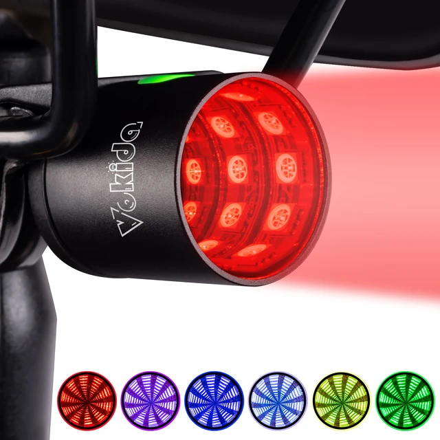 Wasserdicht Smart Bike Rücklicht COB LED USB Rechargable Bike Lampe Auto  Bremse Sensing Licht USB Lade Radfahren Schwanz Rücklicht - AliExpress