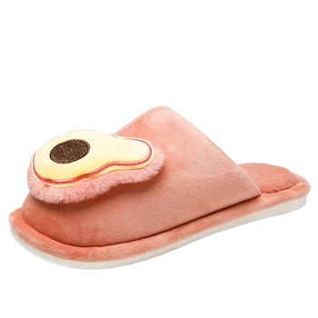 

High Quality Home Winter Slippers Short Plush Warm Soft Cotton Women Slippers Loves Floor Indoor Shoes Men Large Size 45