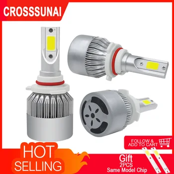 

Car C6 LED Headlight H4 H7 H1 H3 H11 H13 880 9004 9005 9006 9007 72W 6000k 8000LM Car Light Bulbs 12V 24V Headlamp led fog light