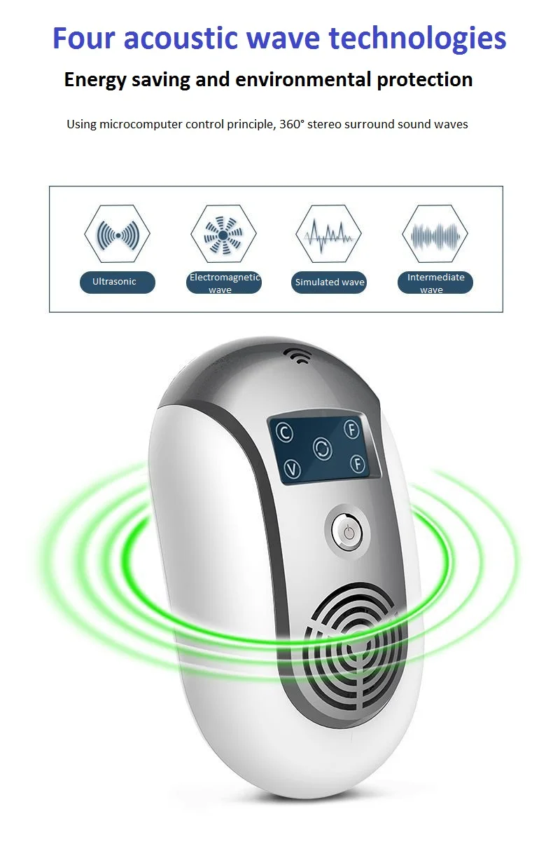 Pest Control Ultrasonic Electronic Rodent Rat Mouse Repeller Mice Mouse Repellent Anti Mosquito Mouse Repeller Rodent US EU Plug