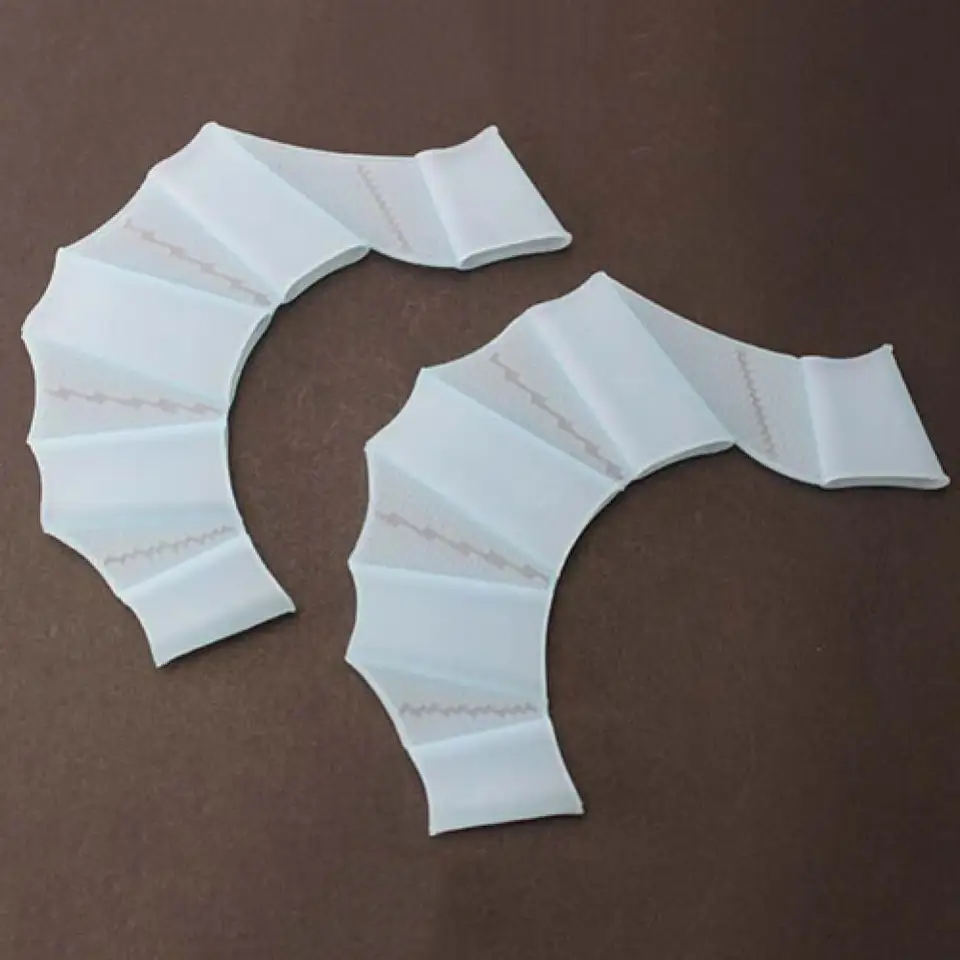 Guanti Da Nuoto In Silicone Con Dita Palmate - 2 Paia Per Allenamento In Piscina - Foto 8