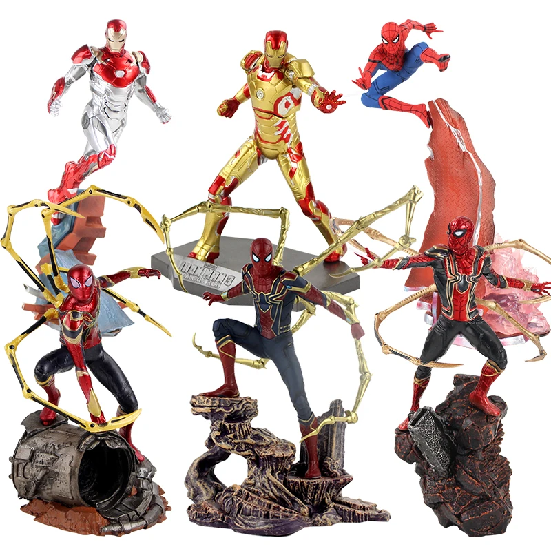 Avengers Infinity War Iron Spider Figure Spiderman - 19-27cm Marvel  Avengers Iron - Aliexpress