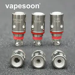 10 шт. Высококачественная сменная катушка vapesoon с сеткой 0.6ohm/Обычная 1.2ohm для артерии PAL 2 Pod Kit/PAL II Coil