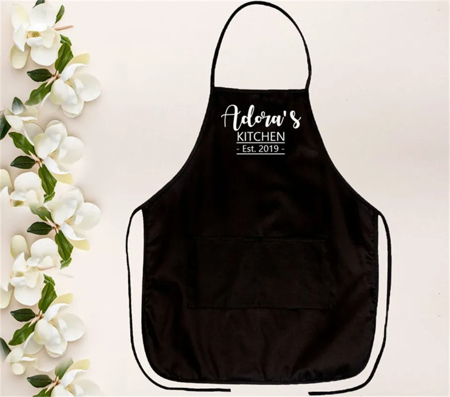 Personalized Kitchen Apron, Chef Apron, Mother's Day Gift, Wedding Gift, Birthday Baking Gift