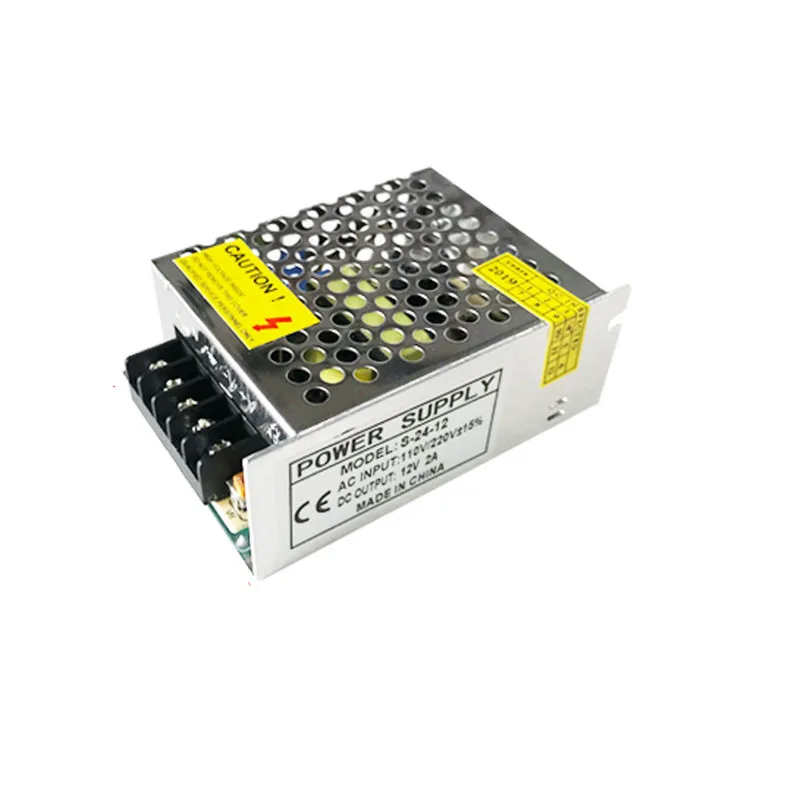 12V 2A 24 Вт Малый Объем Переключатель Питание высокая производительность светильник полосы защитный чехол для рекламного щита Питание