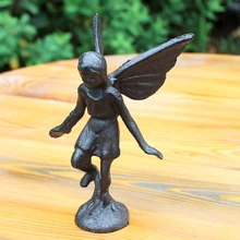 Винтажный чугунный Настольный Декор фигурка Ангела