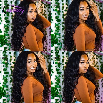 CRANBERRY Hair Loose Wave Bundles With Closure 100% Remy Human Hair Weave Bundels Brazilian Human Hair Bundles With Closure 6
