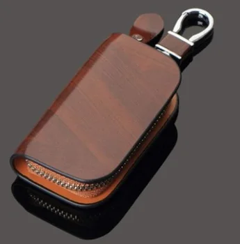 

Car Key Case Car Logo Key Bag Pouch Remote Keychain Leather Case Holder
