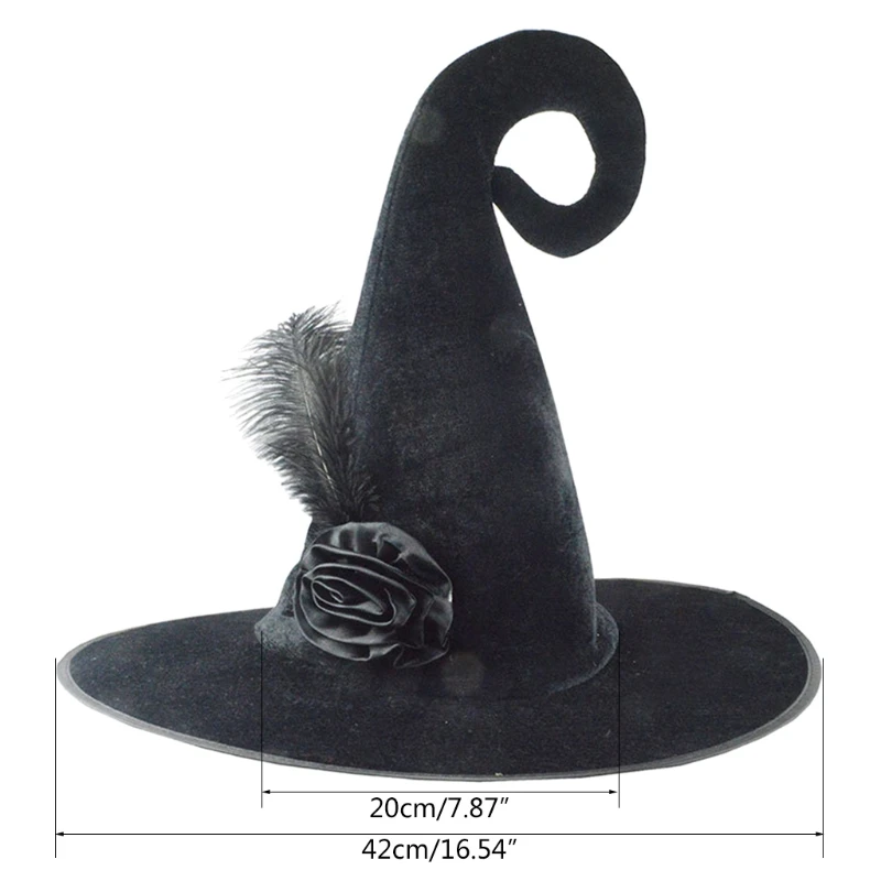 Halloween Witch Wizard Hat Party Costume Headgear Devil Cap Cosplay Props Decoration Accessories for Adult Women Men cosplay hats game cosplay props