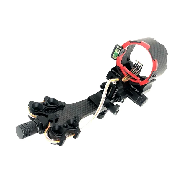  US $88.13 Micro adjustable Archery Sight Right Hand Compound Sight Outdoor Hunting Shooting 