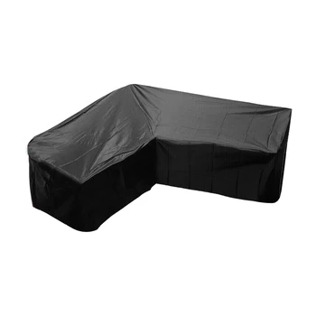 

Windproof Outdoor Garden Couch Oxford Cloth UV Protection Yard Furniture Cover Patio L Shape Anti Dust Durable Corner Sofa