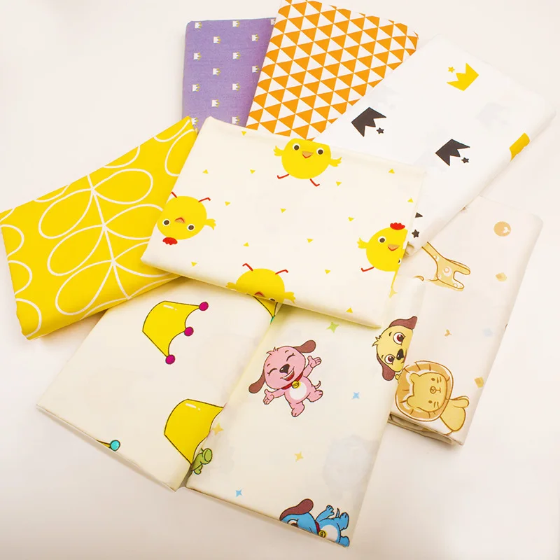 100% cotton fabric cartoon twill baby bedding Printed cloth clothing DIY Handmade sewing quilting patchwork doll | Дом и сад