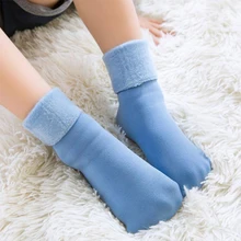 1 пара детских носков утолщенные зимние мягкие теплые носки для маленьких мальчиков и девочек, теплые нескользящие носки для малышей