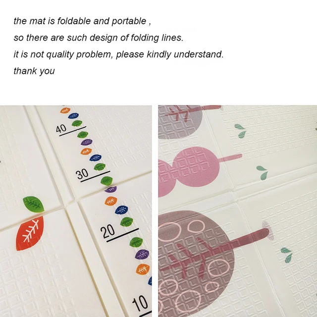 ​Foldable Baby Play Mat XPE Kids Rug Carpet Mat for Children Carpet for Children Room Blanket Activity Game Gym Educational Toys 4