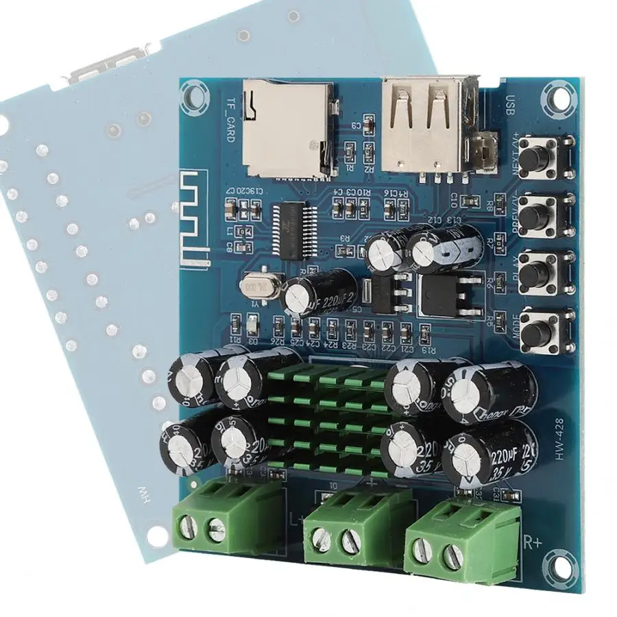 Высокое качество HW-428 Bluetooth Amp TPA3116D2 50Wx2 двухканальный цифровой аудио усилитель мощности доска