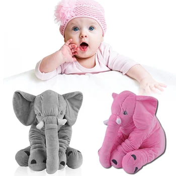 

10-15 Days Ship To Russian 60CM Soft Elephant Animal Pillow Baby Plush Doll Toy Stuffed For Kids Sleeping Toys Christmas Gifts