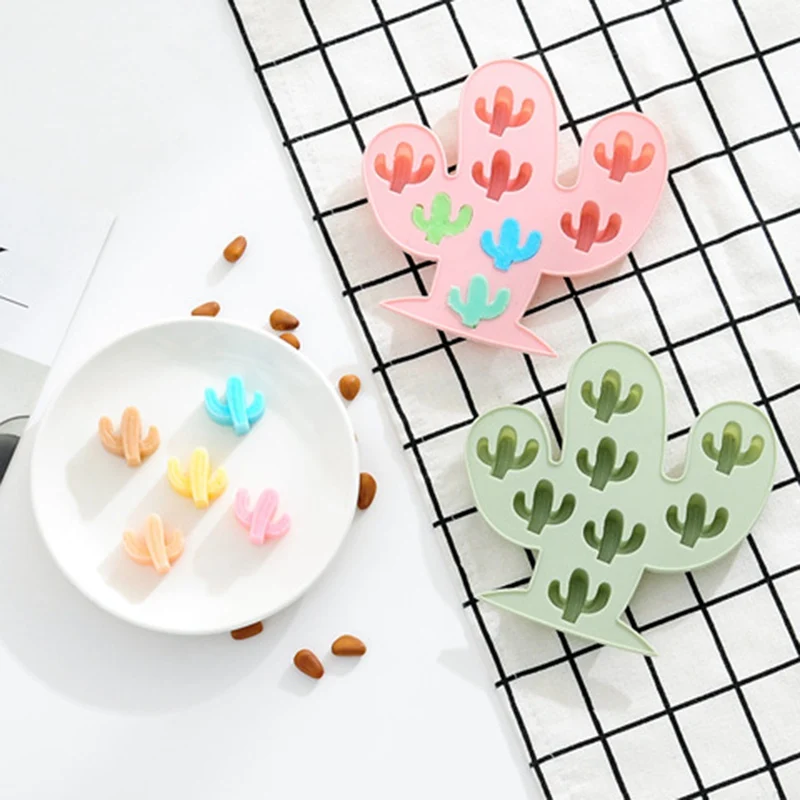 Новинка 8 отверстий маленькая форма для выпечки кактуса DIY 3D антипригарная