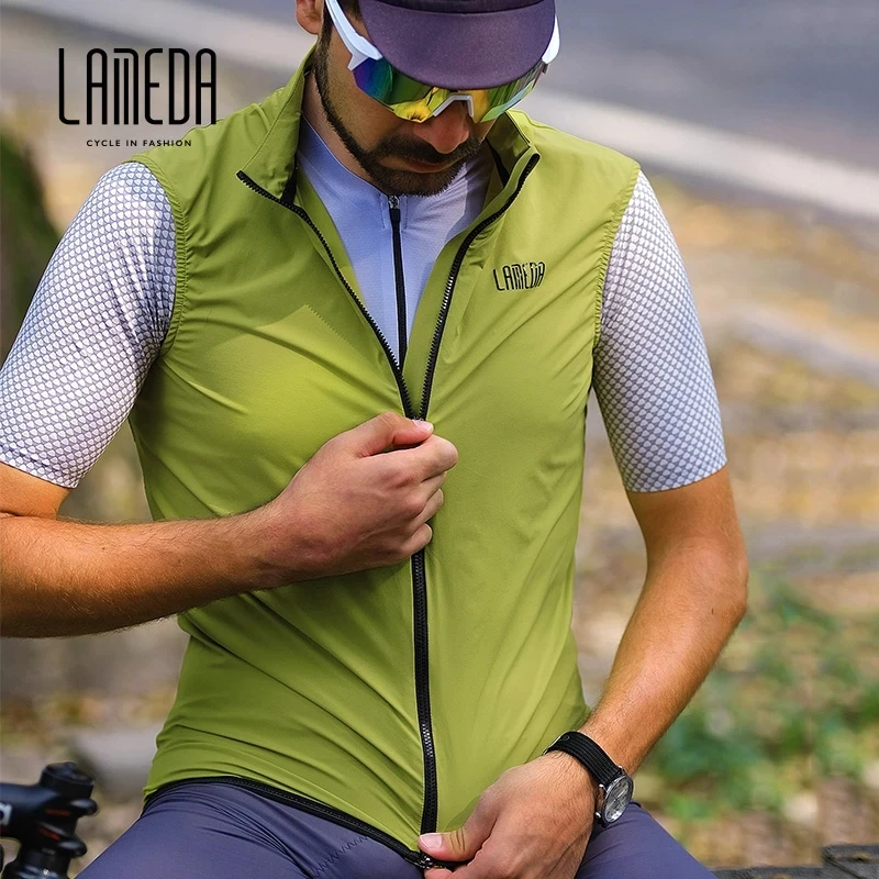 LAMEDA bicycle highway mountain bike riding vest spring and autumn fast drying riding clothes windproof vest men and women cycling vest