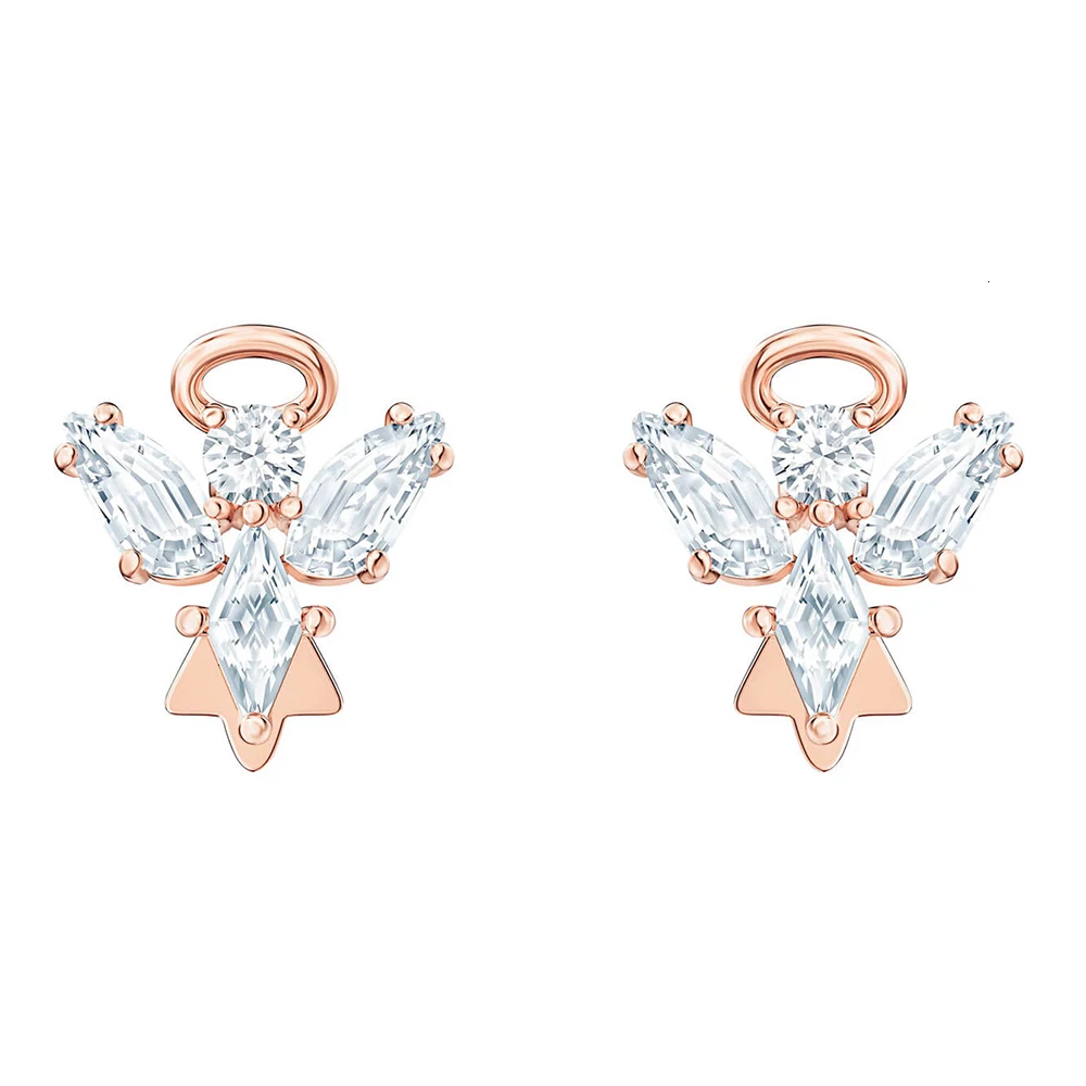 Swa pop new magic joint angel form crystal pink gold jewelry present best romantic lovers present