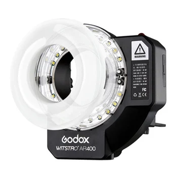 

Godox AR400 400W Li-ion Battery LCD Panel Powerful Macro LED Ring Flash Speedlite Video Light Kit With Free DHL EMS