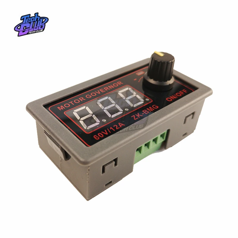 DC 9-60V 12v 24v 48V 12A 20KHz Adjustable PWM Motor Speed Controller DC Motor controller Digital display Governor Switch