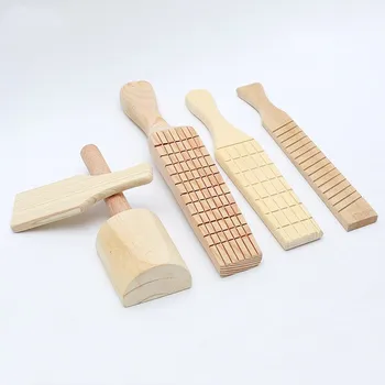 

Multifunction Arc Grooved Ribbed Wooden Utensils Paddle for Sculpture Ceramics Accessories Pottery Figurine Clay Molding Tool