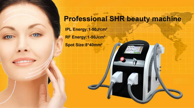 

2020 2 IN 1 HR+SR Skin Rejuvenation and Hair Removal Machine Professional Ipl Hair Removal and Facial Skin Rejuvenation Machine