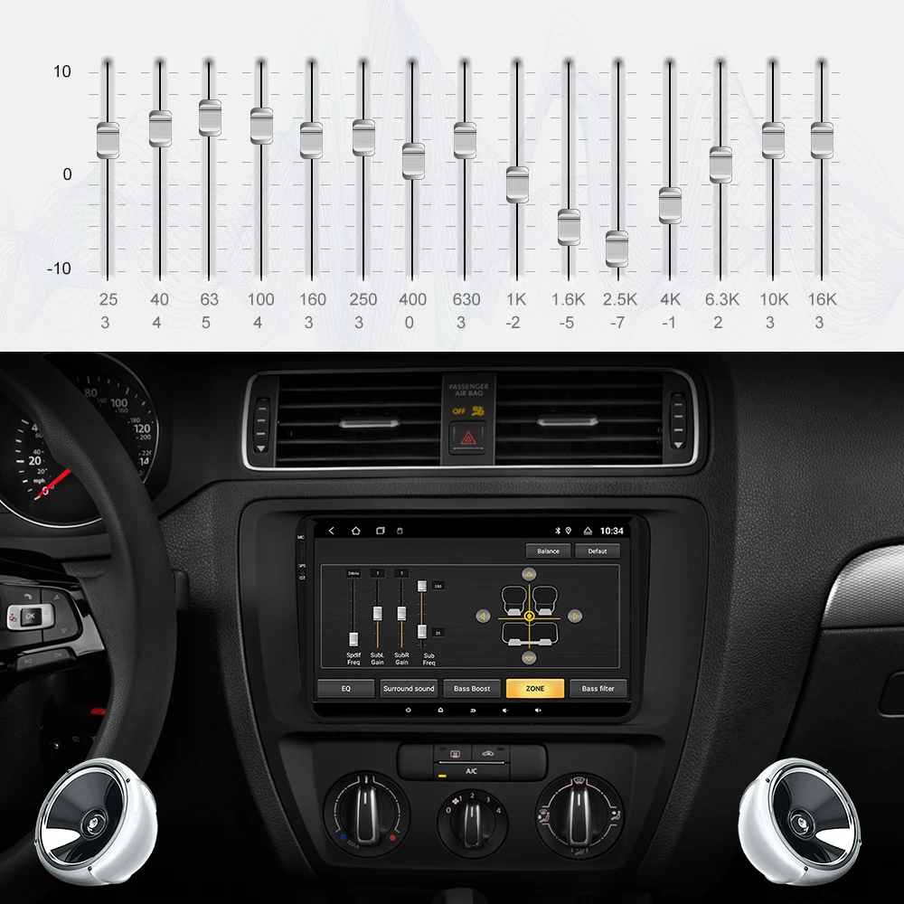 Isudar 1 Din Android 9 авто радио для VW/Volkswagen/POLO/PASSAT/Golf/Skoda/Octavia/Seat автомобильный