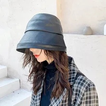 Женская шляпа Панама женская зимняя хип-хоп кепка Солнцезащитная шляпа для девочек и мальчиков модная спортивная мужская шапка из искусственной кожи для рыбалки