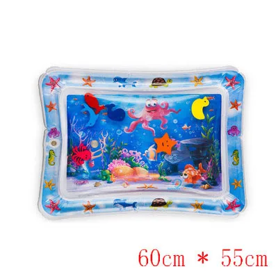 Inflatable Infant Patted Pad Foldable Baby Water Play Mat PVC Kids Tummy Time Playmats Funny Children Water Game Cushion Care - Цвет: 66x55cm  05